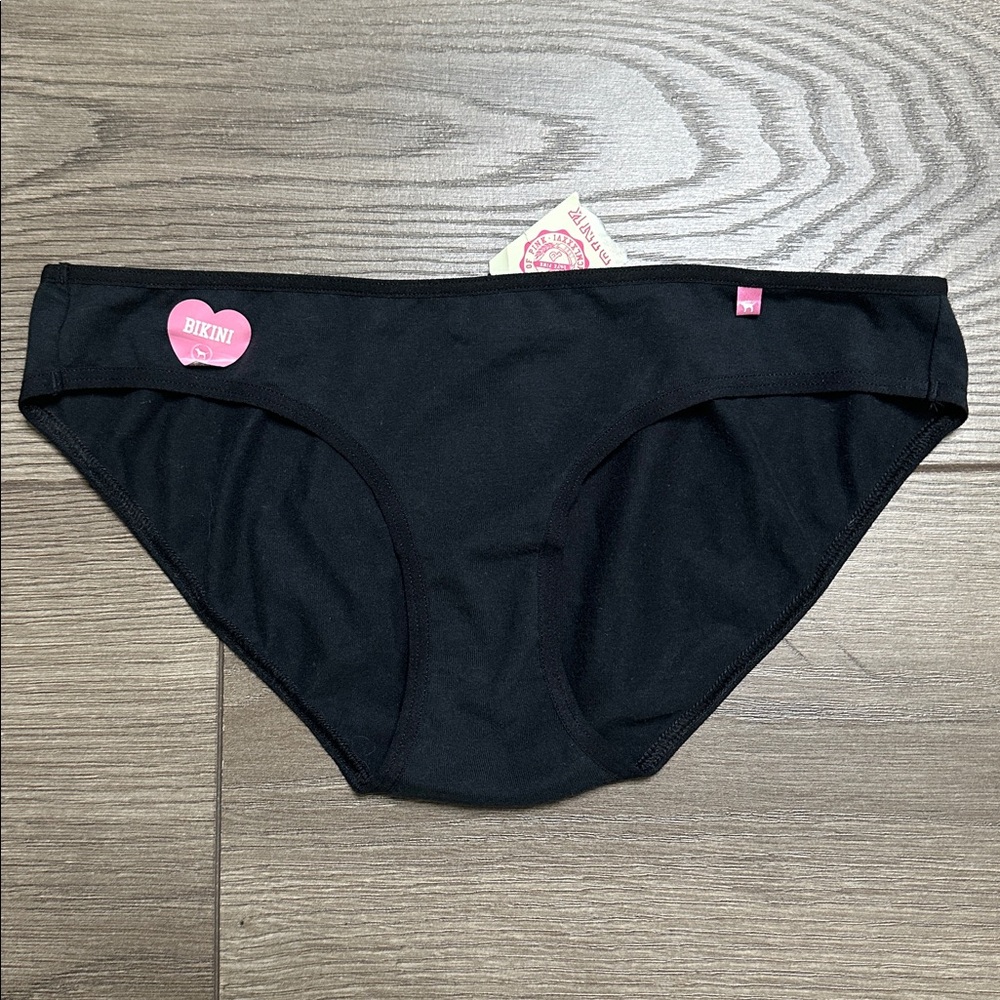 Pink By Victoria’s Secret 2010 Extra Low Rise Black Bikini Panty XS